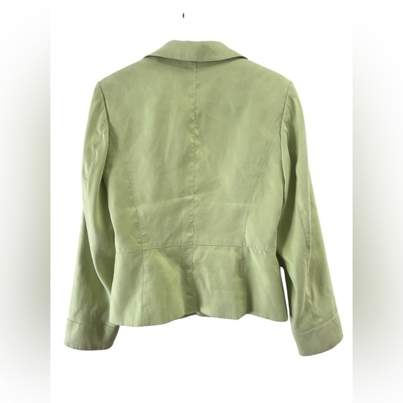 Talbots vintage light green full zip up collared jacket - Picture 3 of 4